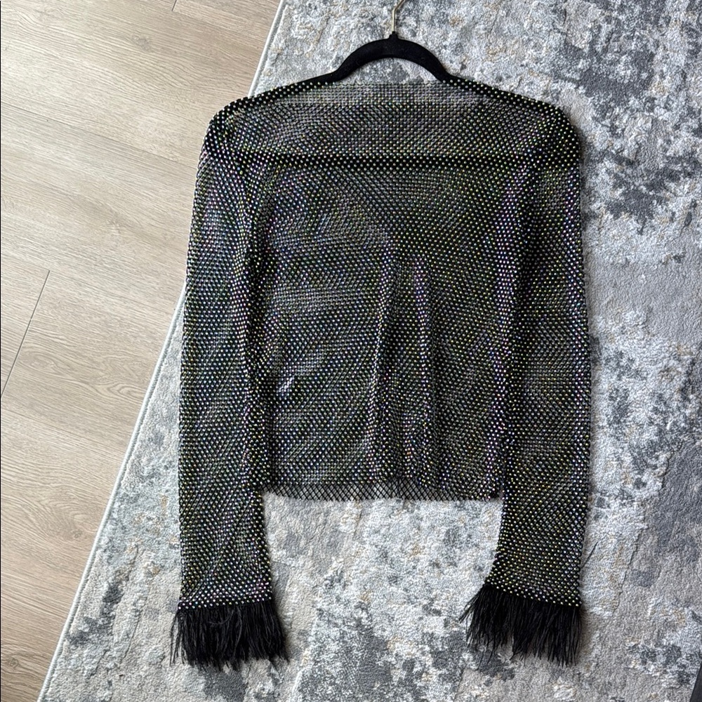 Elegant Black Beaded Jacket